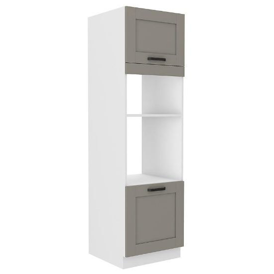 Virtuvės spintelė Luna claygrey/balta 60DMP-210 2F paveikslėlis