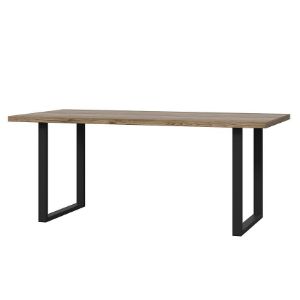 Stół Haruki świerk alpejski/czarny/metal paveikslėlis