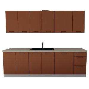 Virtuvė Katrin 260 plytų raudonos spalvos paveikslėlis