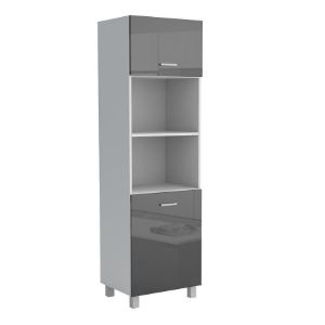 Virtuvės spintelė Lucjan 60KPM 2F 2100 LUX juoda paveikslėlis