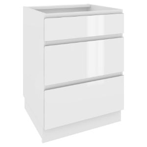 Campari virtuvinė spintelė DSW6/3 baltas blizgesys B paveikslėlis