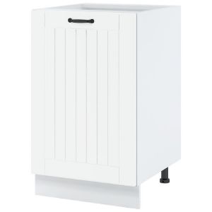 Virtuvinė spintelė Lora d5 balta + fr. balta bb paveikslėlis