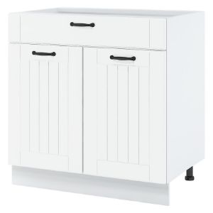 Virtuvės spintelė Lora ds8/1 balta + fr. balta bb paveikslėlis