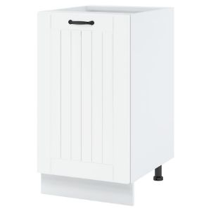 Virtuvinė spintelė Lora dw45 balta + fr. balta bb paveikslėlis