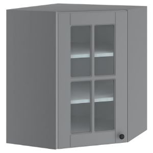 Virtuvės spintelė Lora wnw6/72 pilka + fr. pilka paveikslėlis