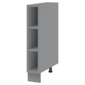 Virtuvinė spintelė Lora dk15 pilkas korpusas bb paveikslėlis