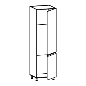 Virtuvės spintelė linea d60zl balta paveikslėlis