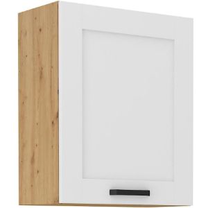 Virtuvės spintelė LUNA balta matinė/artisan 60g-72 1f paveikslėlis