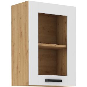 LUNA virtuvės spintelė balta matinė/artisan 40gs-72 1f paveikslėlis