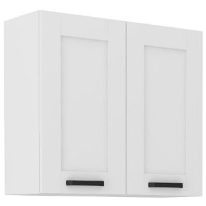 Virtuvinė spintelė LUNA balta matinė/balta 80g-72 2f paveikslėlis