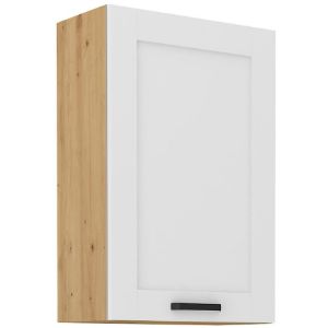 LUNA virtuvės spintelė balta matinė/artisan 60g-90 1f paveikslėlis