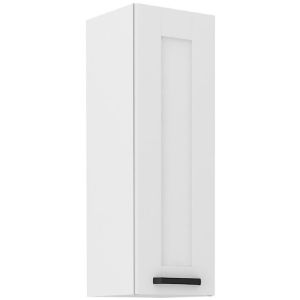 Virtuvinė spintelė LUNA balta matinė/balta 30g-90 1f paveikslėlis