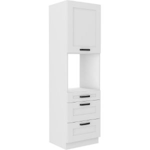 LUNA virtuvės spintelė balta matinė/balta 60dps-210 3s 1f paveikslėlis