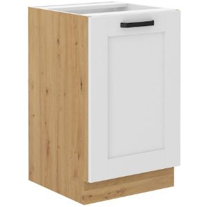 Virtuvinė spintelė LUNA balta matinė/artisan 50zl 1f bb paveikslėlis