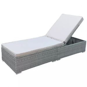 Paveikslėlis Leżak ogrodowy technorattan New York szary 